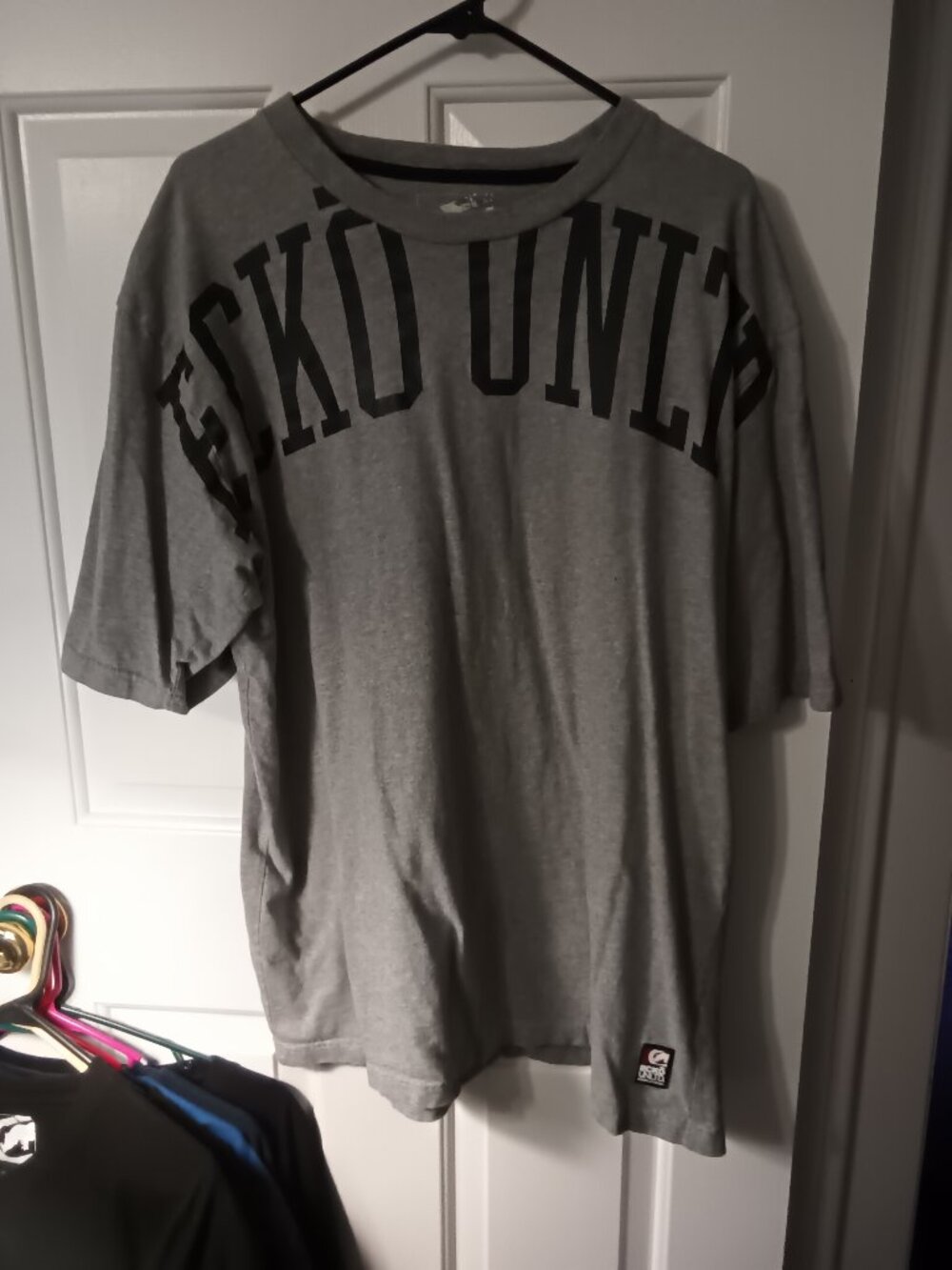 Ecko Unlimited Mens Gray Short Sleeve Graphic Tee
